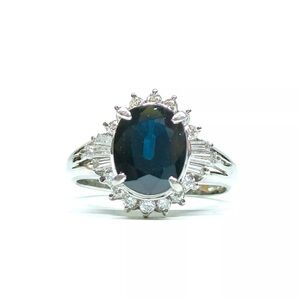 (SOLD)Sapphire Ring  1.89ct Platinum